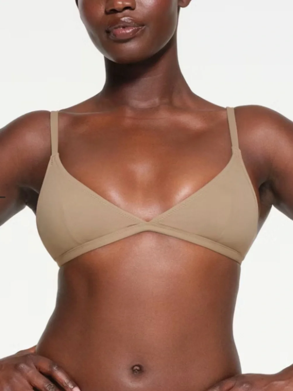 SKIMS Limited Edition Desert Signature Swim. Adj. triangle top w/string bottoms